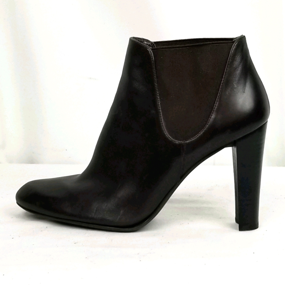 Stuart Weitzman Leather Block Heels Ankle Boots 7
